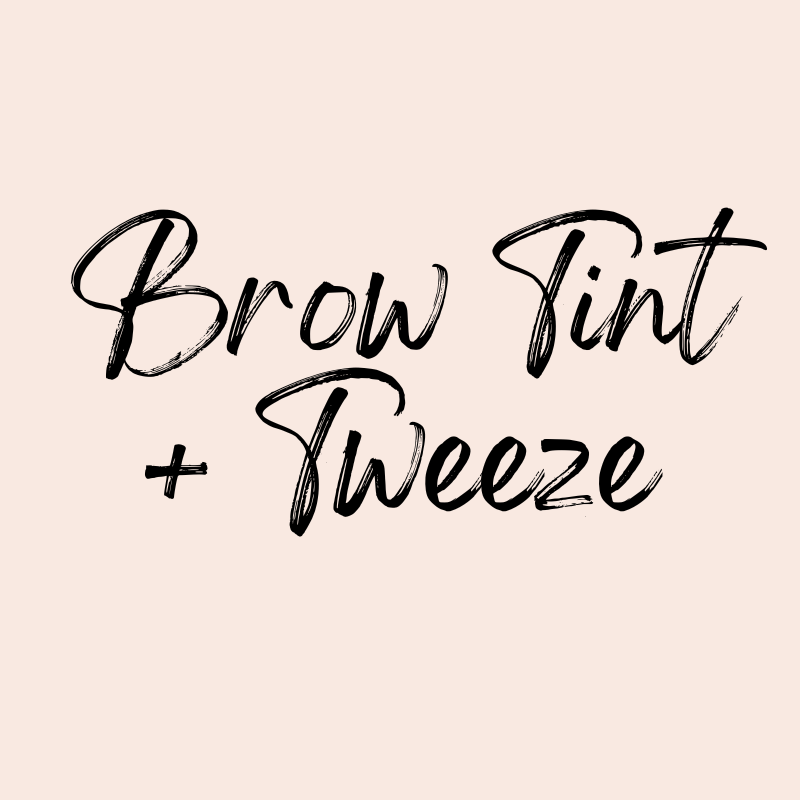 Brow Tint + Tweeze