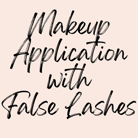 Makeup Application with False Lashes