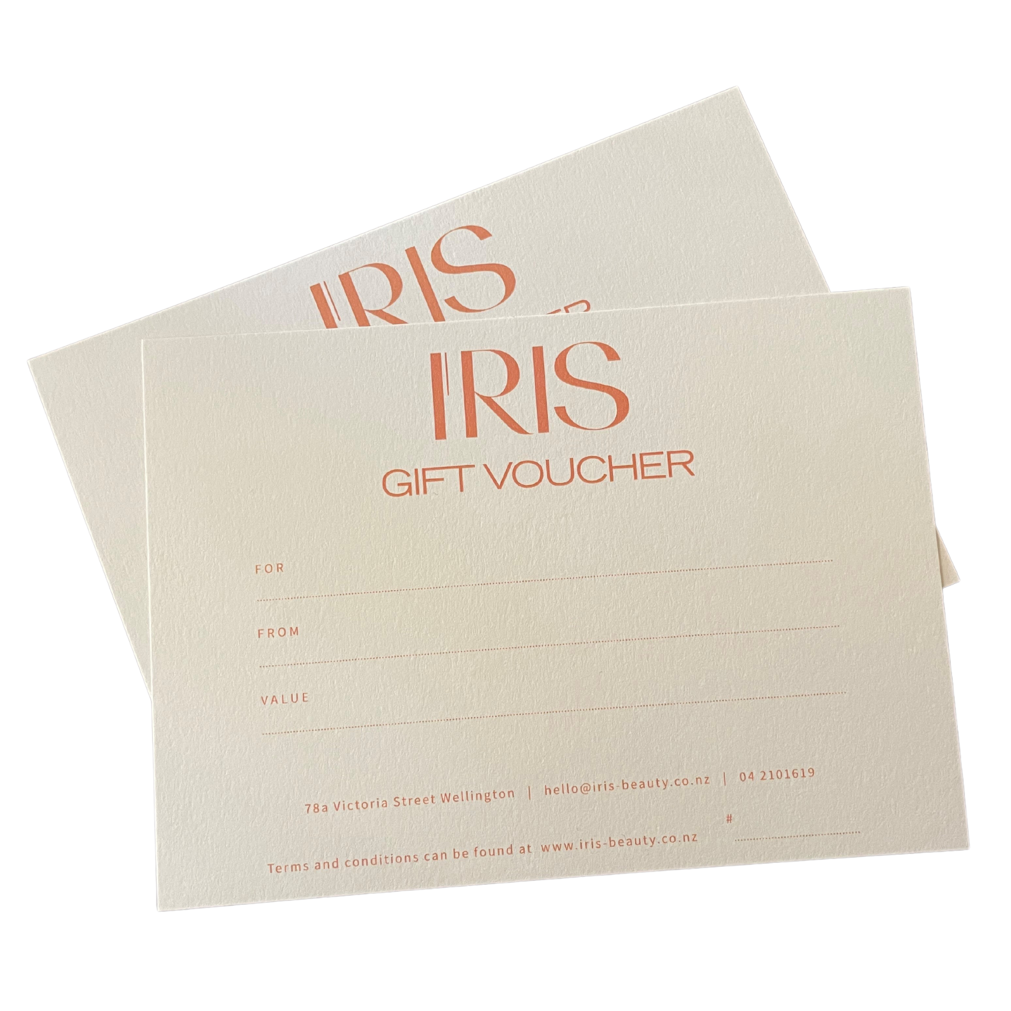 beauty store gift voucher